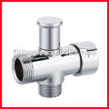 J7024 Chrome plated brass rivert angle valve control valve shut off valve